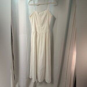 White Spaghetti Strap Maxi Dress